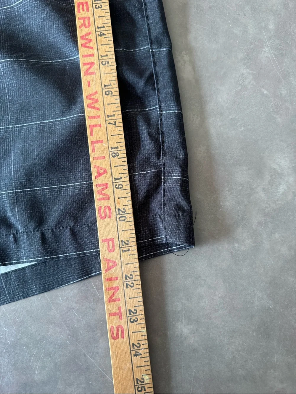 Men's Black Swim Shorts - Classic Plaid